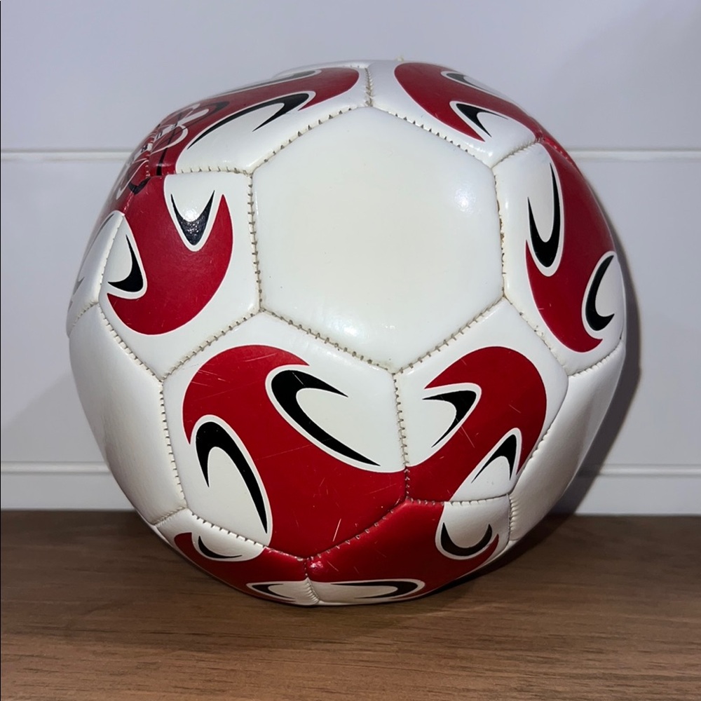 Striker Red and White Soccer Ball for Kids - Size 3 - Picture 8 of 8